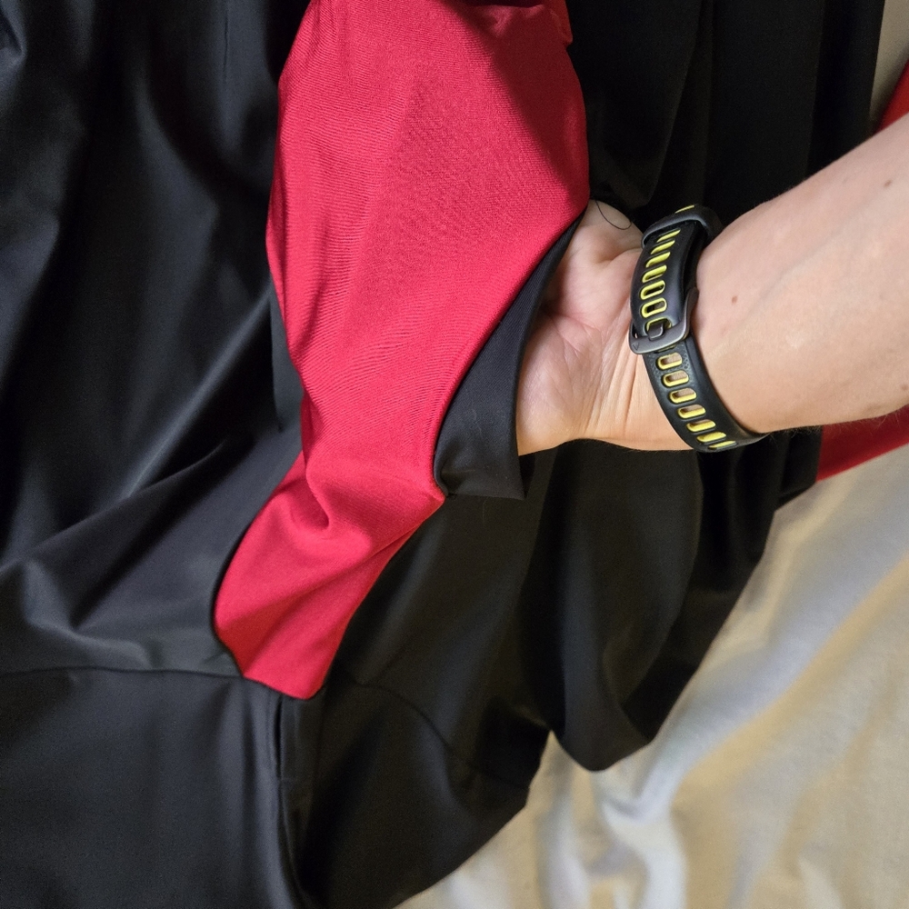Elhoffer Design Magical Maxi Wrap Dress Red & Black - Picture 10 of 11
